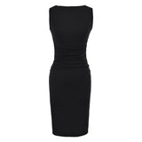 Pure Desire A Word Shoulder Sleeveless Wrinkles Bag Hip Dress Women Summer Niche Temperament Elasticity Thin Hottie Long Skirt