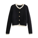 2025 Spring Button Knitted Cardigan Coat Small Scented Women's Sweater 6427034