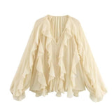 Spring New Series Laminated Decorative Shirt 4786063