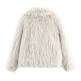 Autumn New Collar Hairy Short Two-Color Coat 4360242