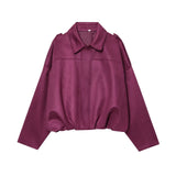 Spring New Velvet Texture Effect Bomber Jacket Jacket