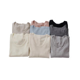 Good Quality Autumn New French Simple Style Temperament Collar Slim Thin Long Sleeve Knitted Shirt For Women