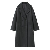 Autumn New Loose Soft Double-Dbutled Coat 3046298