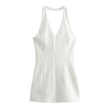 Spring New V-Neck Neck-Mounted Dress 2744777