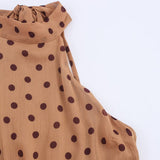 BSK&TRAF Women's Dress In Autumn 2025 New Fashion Wave Dot Belt Mist Skirt 8642802