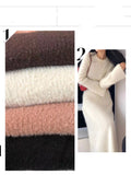 Winter New Imitation Water Marinade Gentle Soft Soft Long Sweater Women's Long Skirt Two Sets Thicken