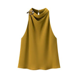 Spring New Accessories Hanging Neck Fashion Top 8919911