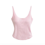 Sticking Suspension Small Vest Women 2026 Summer New Hottie Wind Solid Belt Chest Sports Bottom Blouse