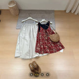 2026 Summer New Sen With Sweet Loose Lazy Wind Chopped In The Long Sleeve Vest Sleeveless Print Top