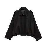Spring New Velvet Texture Effect Bomber Jacket Jacket