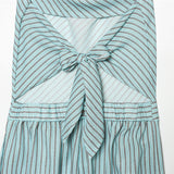 2026 New Autumn Hanging Neck Bare Back Striped Jumpsuit 7907659