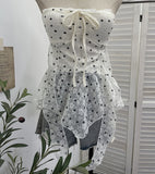 Real Shooting Lace Lace Bocardia Waistcoat Sexy With Chest Pad Irregular Ribbon Hanging Neck Sling Suit 935