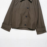 Autumn New Waterproof Collar Hooded Loose Wind Coat 0548242