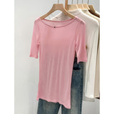 Leier Tilme Wool Medium Thin Short-Sleeved T-Shirt 2026 New Unique Beautiful Top