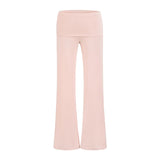 Ballet Style Bottom Hanging Neck Sling + Long Sleeve With Open Shirt + Lateral Waist Hanging Micro-Horn Pants Three-Piece Set Of Women