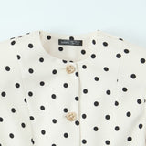 Summer New Wave Point Profile Buckle Sleeve Suit Jacket