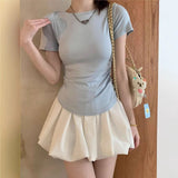 2025 Summer New Korean Sweet High-Waisted Thorn Skirt Skirt Skirt Punt Skirt Trod Skirt Skirt Skirt
