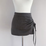 Summer New Temperament Slim Thin Bag Hip Skirt Folding With Long Legs
