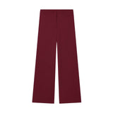 BSK&TRAF Women's Summer 2026 New Buckle-Dressed Suitge 9363590 Straight Trousers 9350590