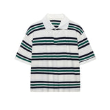Women's Fashion Simple Academy Style Striped Bing Casual T-Floose