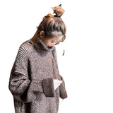 Net Red Turtleneck Sweater Women In The Tide Lazy Wind Loose Wearing Knitted Autumn And Winter Coats Thicken