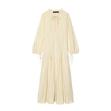 2026 New Summer Long-Sleeved Collar Body-Playing Long Sleeve Dress 2125304