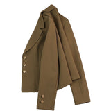 Spring And Autumn 2025 New Short Suit Jacket Suit Rice White Temperament With High-End Casual Suit Jacket
