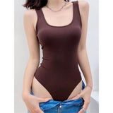 Seat Vest Round Collar Gas Slimming Brothing Movement Blouse Woman