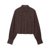 New Simple And Small Checker Balloon Shirt 9294665