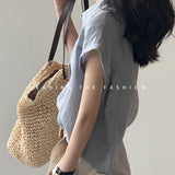 2026 Summer High-End Blue Short-Sleeved Shirt Women's Summer Commute Wearing Shirt Small Sleeveless Sleeveless Top Sense