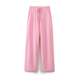 Spring New Double-Sided Cloth Loose T-Shirt 3854307 Double-Sided Cloth Jogging Trousers 3854308 Set