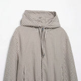 New Autumn Casual Loose Lattice Hooded Jacket 6318010