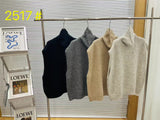 Korean High-Collar Knitted Vest Vest Women 2026 Autumn And Winter New Lazy Wind Loose Thick Horse Lame Dress