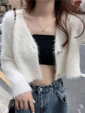 Light Familiar Style Short Fashion Single-Dcupuncture Knitted Cardigan Women 2025 Autumn And Winter New Fashion Trend Sweater Women's Clothing