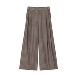 Striped Strap-Cushioned Belt Suit Jacket 2010721507 Striped Clips Double-Folded Trousers 4661439507