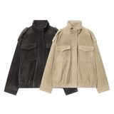 New Suede With Loose Leather Coat In Autumn 4341770