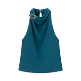 Spring New Accessories Hanging Neck Fashion Top 8919911