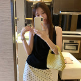 Light People Know Wearing The Swinging Letterless Vest Women's Summer Wear 2026 New Korean Design Slings
