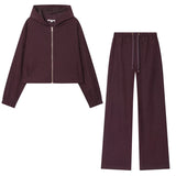 Autumn 2025 New Women's Fashion Casual Casual Jacket Jacket Wide Leg Pants 8372267