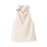 Spring New Accessories Hanging Neck Fashion Top 8919911