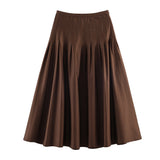 Spring New Slimming Folding Fan Flute Skirt 5427400