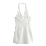 Spring New V-Neck Neck-Mounted Dress 2744777