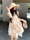 French-Style Fascress Sweet Dress Female Princess Out Summer Small Man Wearing Temperament Beautiful Slings Small Skirt