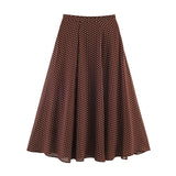 2025 New Women's Fashion Style Elegant Dot Shirt Skirt 5289161