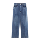 Spring New Mid-Rise Decor Loose Jeans 8197068