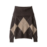BSK&TRAF Women's Clothing Fall 2025 New Street Wind-Shaped Brooch Knitwear 5755138