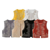 Autumn And Winter New Bead Embroidered Velvet Vest 6895268