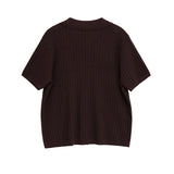 Summer New Hollow Short-Sleeved Knitted Knitted Trousers Set