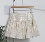 Ballet Style Glide Half-Dress Lumbar Buds Small Black Dress Anti-Light A Word Umbrella Skirt 8295