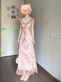 French Sweet Wind Broken Flower Small Flying Sleeve Dress Women's Summer Vacation Wind To Show Thin Beautiful Dress